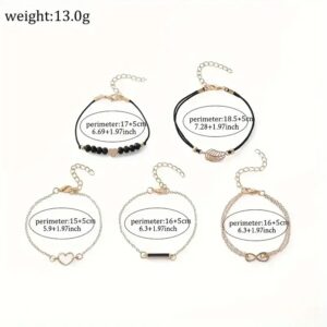 Women Watch Cute Heart Dial Quartz Watch Shiny Rhinestone Analog Wrist Watch Bracelets Gift for Mom