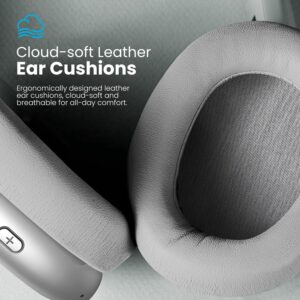 Y01 Wireless Over Ear Headphones, Noise Canceling Bluetooth 5.3 Headphones with Microphones,Hi-Res Audio,48H Playtime,Foldable,Breathable Soft Earpads for...