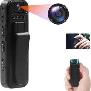 HD MINI BODY CAMERA WITH 180° ROTATING LENS VIDEO RECORDER WIRELESS HD 1080P WITH NIGHT VISION