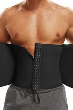 Mens Shapewear Men Waist Trainer Corsets Tummy Control Shapewear Sport Workout Girdle Slimming Body Shaper Sauna Sweat Belt